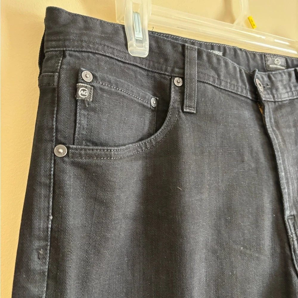 AG jeans Adriano Goldschmied The Matchbox Slim Straight Black Jeans men’s 36